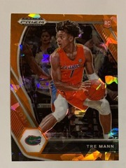 2021 Prizm Draft Picks Tre Mann RC #21 Orange Cracked Ice Prizm Rookie